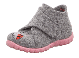 Girls Slipper Gelukkig grijs (medium)