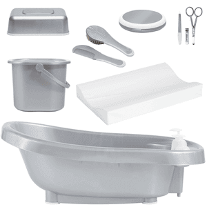 bébé-jou® Thermobadeset de Luxe silber ab der Geburt