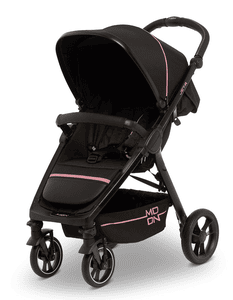 Silla de paseo deportivo JET R negro rosa Nylon