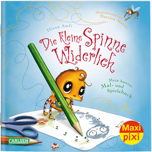 Maxi Pixi 314: Die kleine Spinne Widerlich: Mein buntes Mal- und Spielbuch