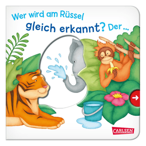 Pappbilderbuch - Wer wird am Rüssel gleich erkannt? Der…Elefant!