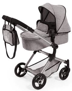 Design Cochecito de muñecas combi Vario, gris