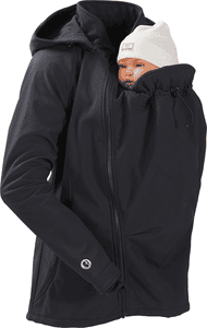 Softshell-Draagjas clickit zwart