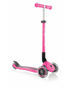 Trottinette enfant 3 roues pliable Primo roue lumineuse rose