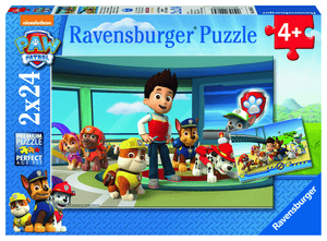 Pussel 2x 24 bitar - Paw Patrol: hjälpsamma sleuths