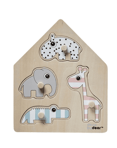 Holz-Steckpuzzle Deer Friends