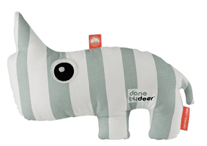 Peluche Rinoceronte Nozo a strisce, blu/bianco