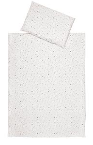 Biancheria da letto 2 pezzi 100 x 135 cm Little Stars oro