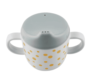 Kinderbecher Happy dots gold grau