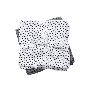 Paño infantil 2 unidades Happy dots Gris