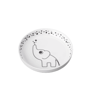 Assiette enfant 6 m+ mélamine gris