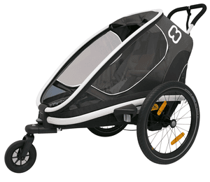 Fietskar Outback ONE met verstelbare rugleuning grey