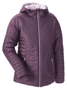 Stepp-Tragejacke Aubergine