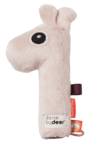 Peluche hochet Raffi rose