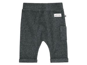 Pantalones de lama con bolsillo antracita/gris claro