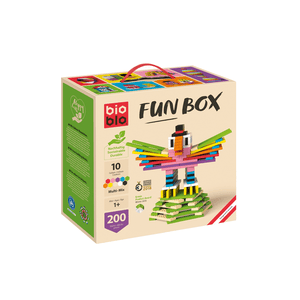 FUN BOX Multi Mix - 200 blocchi da costruzione in 10 colori