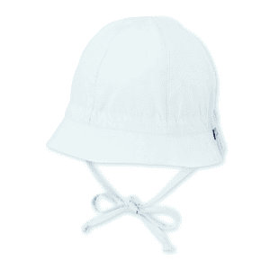 Cappello alla pescatora con lacci bianco