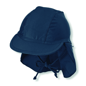 Casquette à visière avec protection du cou marine