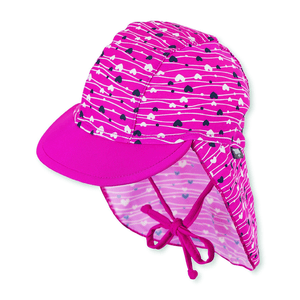 Gorra con protección de cuello magenta