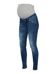 Zwangerschapsbroek MLSAVANNA Medium Blue Denim