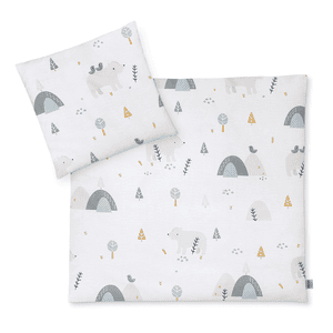 Parure de lit enfant Jersey Mountain Bear 80x80 cm