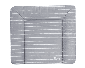 Matelas à langer Softy Grey Stripes 65x75 cm