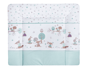 skiftematte Softy Happy Animals mint 65 x 75 cm