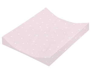 Wickelauflage 2-Keil Mulde Folie Star rose 50 x 65 cm