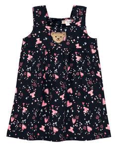 Girls Kleid, black iris