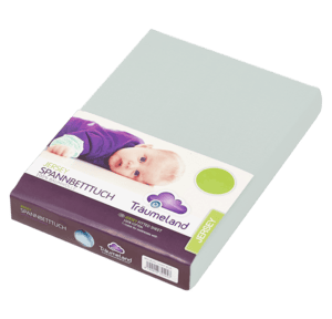 Spannbetttuch Jersey mint 40 x 90 cm