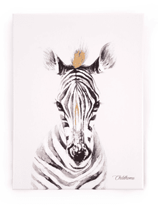 Oljemålning Zebra 30 x 40 cm