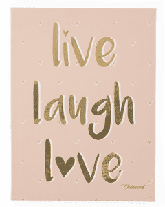 Ölgemälde Live laugh love 30 x 40 cm