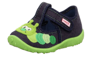 Jongens slipper Spotty blue snail