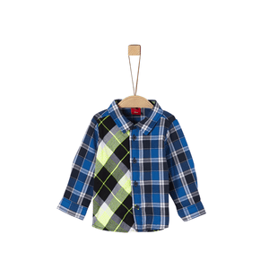 s. Olive r Camicia blu a quadri