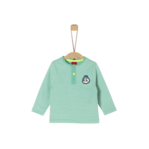 Langarmshirt light green stripe