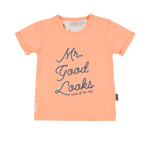 T-shirt Mr. Good Looks neon orange