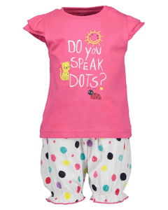 Girls Lot de 2 T-Shirt + Shorts Rose Original