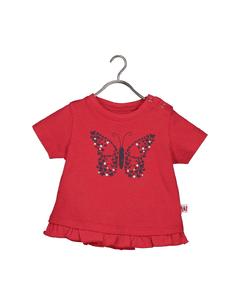 T-Shirt Vlinder Hoog Rood