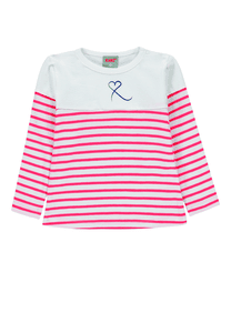 Girls Shirt met lange mouwen, |multi allover color ed