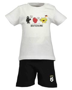 Jongens Set van 2 T-Shirt + Capri Broek Wit