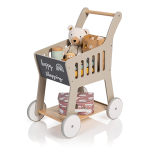 Shoppingvagn Rubus, varmgrå / naturlig