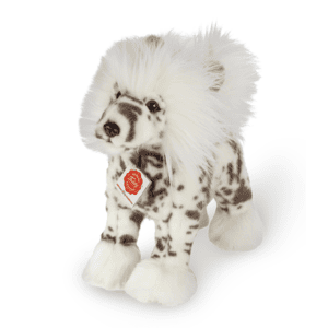 Peluche chien à crête debout, 25 cm