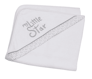 Be Be 's Collection Handdoek met capuchon My Little Star roze 80 x 80 cm