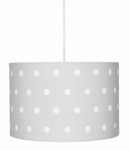 závěsná lampa Happy Style pro děti DOTS stříbrošedá / bílá