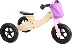 Loopfiets en Driewieler Maxi 2 in 1 roze