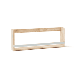 Wandplank 60x22 cm Saga natuur, wit