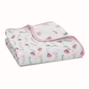 aden® Musselin-Kuscheldecke floral fauna - ditsy floral