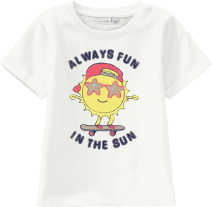 Boys T-Shirt Nmmvux bright white