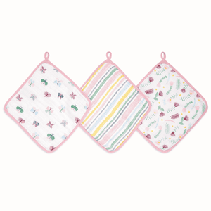 Aden by Aden+Anais® Gant de toilette enfant Disney floral fauna lot de 3