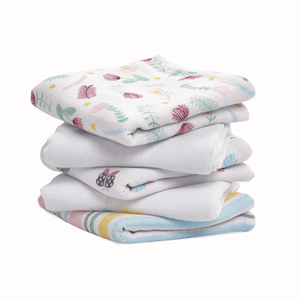 aden® Spucktücher floral fauna 5er Pack